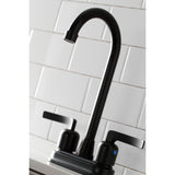 Centurion KB8490EFL Two-Handle 2-Hole Deck Mount Bar Faucet, Matte Black