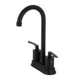 Serena KB8490SVL Two-Handle 2-Hole Deck Mount Bar Faucet, Matte Black