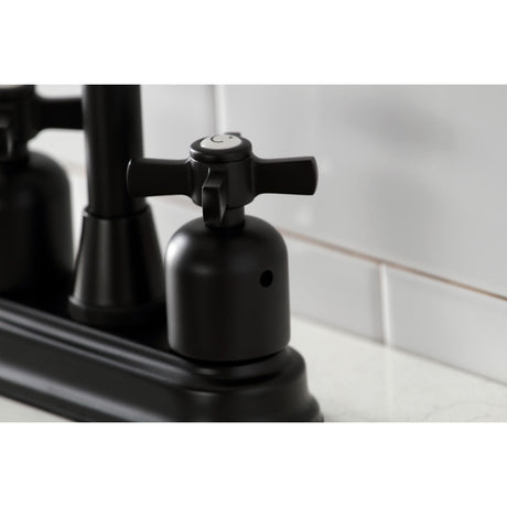 Millennium KB8490ZX Two-Handle 2-Hole Deck Mount Bar Faucet, Matte Black