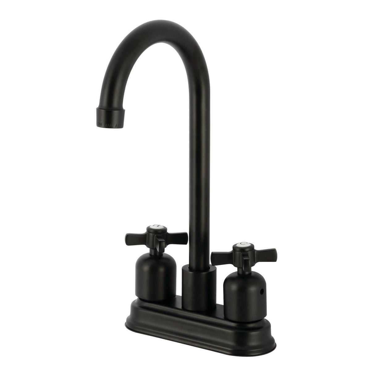 Millennium KB8490ZX Two-Handle 2-Hole Deck Mount Bar Faucet, Matte Black