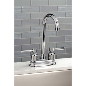 Concord KB8491DL Two-Handle 2-Hole Deck Mount Bar Faucet, Polished Chrome