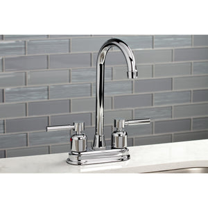 Concord KB8491DL Two-Handle 2-Hole Deck Mount Bar Faucet, Polished Chrome