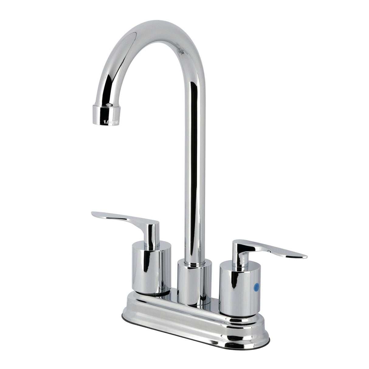 Serena KB8491SVL Two-Handle 2-Hole Deck Mount Bar Faucet, Polished Chrome