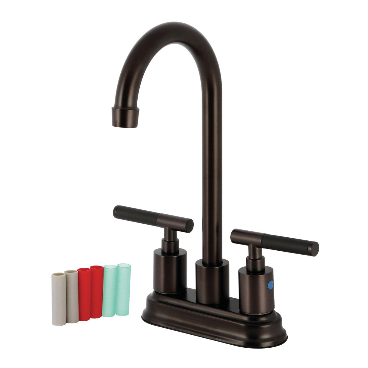 Kaiser KB8495CKL Two-Handle 2-Hole Deck Mount Bar Faucet, Oil Rubbed Bronze