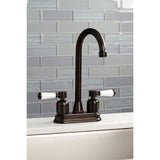 Paris KB8495DPL Two-Handle 2-Hole Deck Mount Bar Faucet, Oil Rubbed Bronze