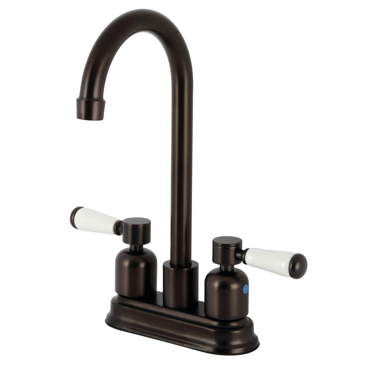 Paris KB8495DPL Two-Handle 2-Hole Deck Mount Bar Faucet, Oil Rubbed Bronze