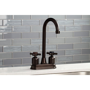 Concord KB8495DX Two-Handle 2-Hole Deck Mount Bar Faucet, Oil Rubbed Bronze