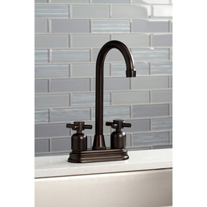 Concord KB8495DX Two-Handle 2-Hole Deck Mount Bar Faucet, Oil Rubbed Bronze