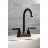 Centurion KB8495EFL Two-Handle 2-Hole Deck Mount Bar Faucet, Oil Rubbed Bronze