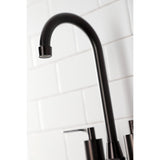 Serena KB8495SVL Two-Handle 2-Hole Deck Mount Bar Faucet, Oil Rubbed Bronze