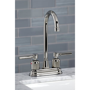 Concord KB8496DL Two-Handle 2-Hole Deck Mount Bar Faucet, Polished Nickel