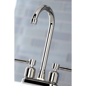 Concord KB8496DL Two-Handle 2-Hole Deck Mount Bar Faucet, Polished Nickel