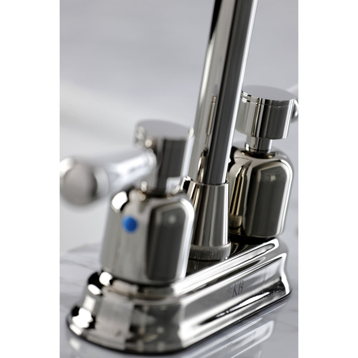 Paris KB8496DPL Two-Handle 2-Hole Deck Mount Bar Faucet, Polished Nickel