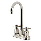 Concord KB8496DX Two-Handle 2-Hole Deck Mount Bar Faucet, Polished Nickel