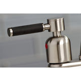 Kaiser KB8498DKL Two-Handle 2-Hole Deck Mount Bar Faucet, Brushed Nickel