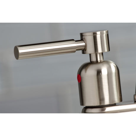 Concord KB8498DL Two-Handle 2-Hole Deck Mount Bar Faucet, Brushed Nickel