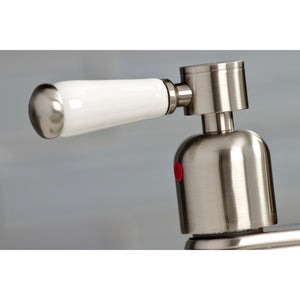 Paris KB8498DPL Two-Handle 2-Hole Deck Mount Bar Faucet, Brushed Nickel