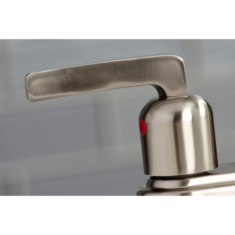 Centurion KB8498EFL Two-Handle 2-Hole Deck Mount Bar Faucet, Brushed Nickel