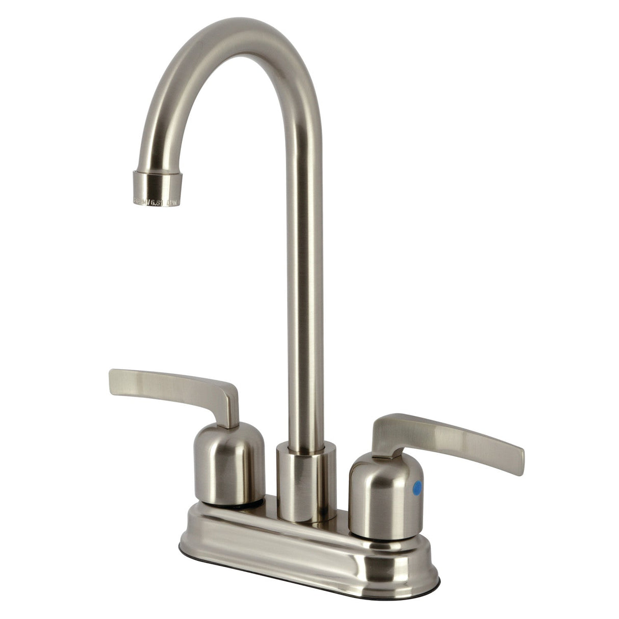 Centurion KB8498EFL Two-Handle 2-Hole Deck Mount Bar Faucet, Brushed Nickel