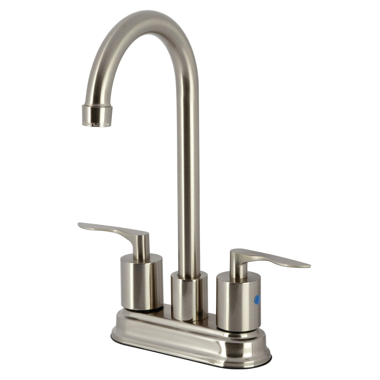 Serena KB8498SVL Two-Handle 2-Hole Deck Mount Bar Faucet, Brushed Nickel