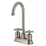 Millennium KB8498ZX Two-Handle 2-Hole Deck Mount Bar Faucet, Brushed Nickel