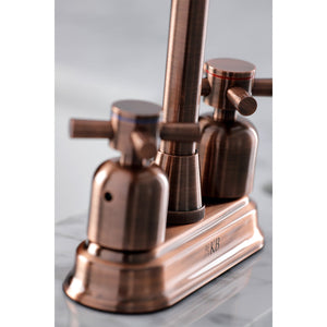 Concord KB849DXAC Two-Handle 2-Hole Deck Mount Bar Faucet, Antique Copper