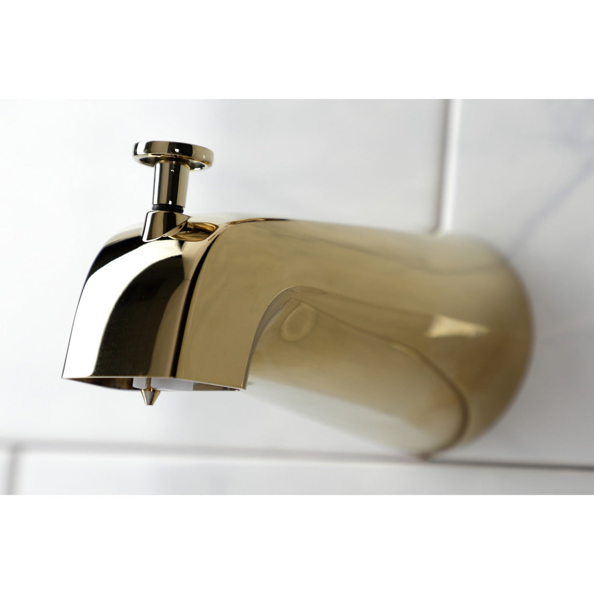 NuWave KB8632DFL Single-Handle 3-Hole Wall Mount Tub and Shower Faucet, Polished Brass