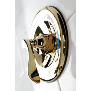NuWave KB8632DFL Single-Handle 3-Hole Wall Mount Tub and Shower Faucet, Polished Brass