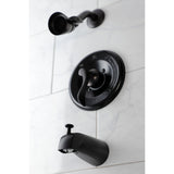 NuWave KB8635DFL Single-Handle 3-Hole Wall Mount Tub and Shower Faucet, Oil Rubbed Bronze