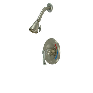 Royale KB8637FLSO Single-Handle 2-Hole Wall Mount Shower Faucet, Brushed Nickel/Polished Chrome