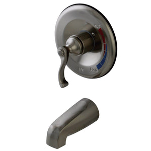 Royale KB8638FLTO Single-Handle 2-Hole Wall Mount Tub and Shower Faucet Tub Only, Brushed Nickel