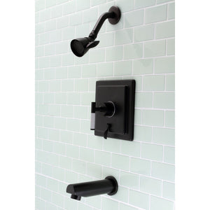 Kaiser KB86500CKL Single-Handle 3-Hole Wall Mount Tub and Shower Faucet, Matte Black