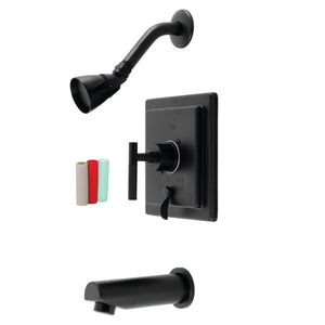 Kaiser KB86500CKL Single-Handle 3-Hole Wall Mount Tub and Shower Faucet, Matte Black