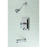 Kaiser KB86510CKL Single-Handle 3-Hole Wall Mount Tub and Shower Faucet, Polished Chrome