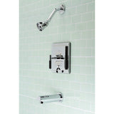 Kaiser KB86510CKL Single-Handle 3-Hole Wall Mount Tub and Shower Faucet, Polished Chrome