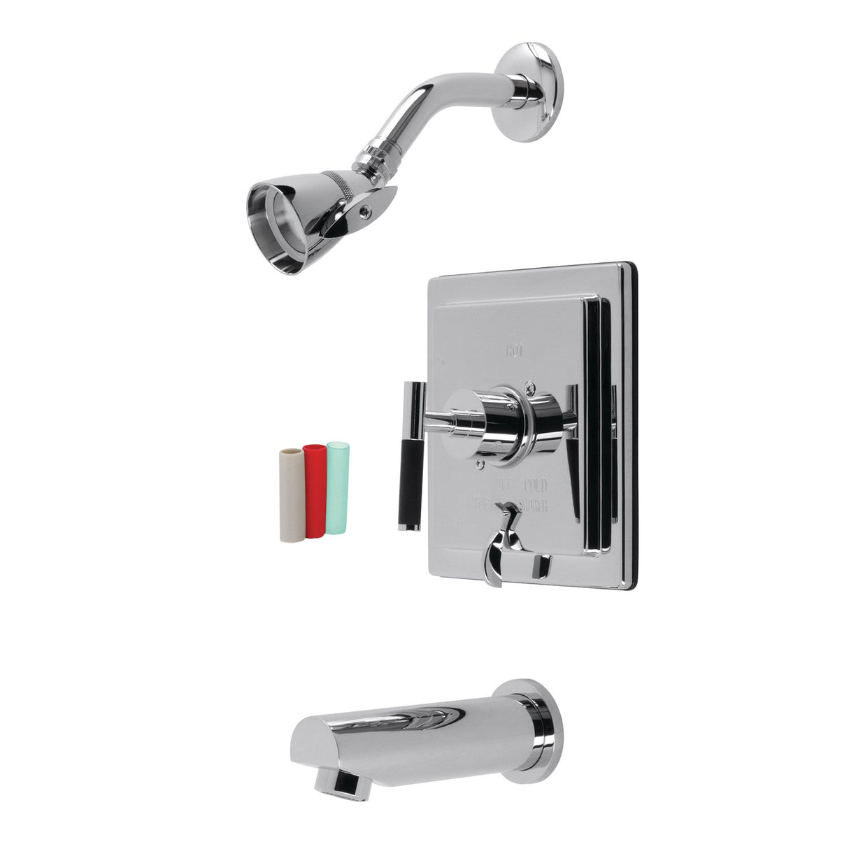 Kaiser KB86510CKL Single-Handle 3-Hole Wall Mount Tub and Shower Faucet, Polished Chrome