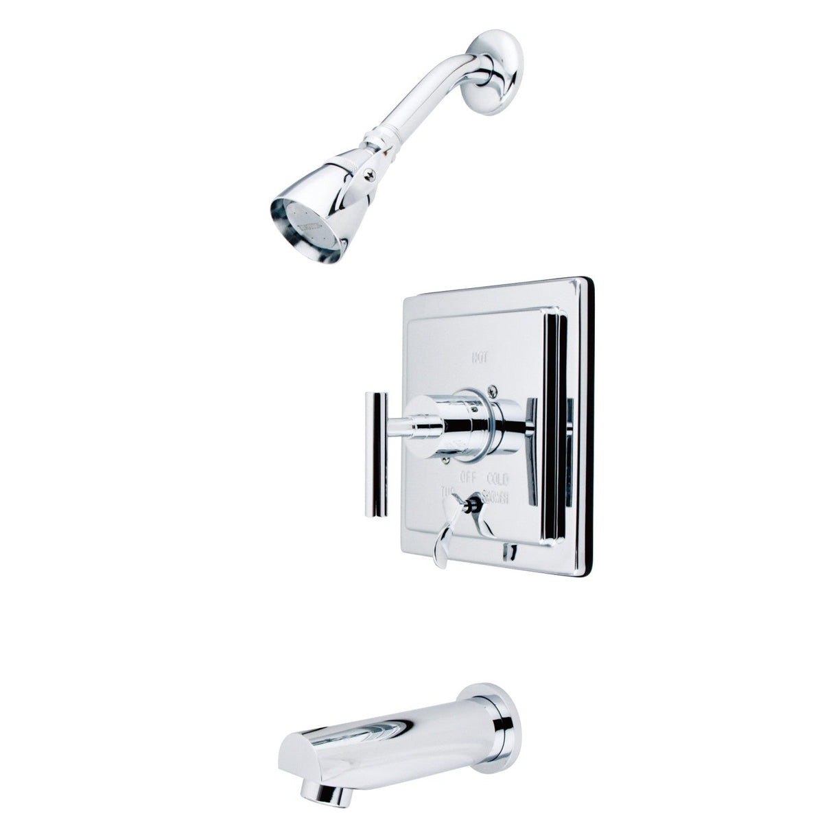 Manhattan KB86510CML Single-Handle 3-Hole Wall Mount Tub and Shower Faucet, Polished Chrome