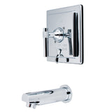 KB86510MLTO Single-Handle 2-Hole Wall Mount Tub and Shower Faucet Tub Only, Polished Chrome