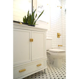 Claremont KB86520CQL Single-Handle 3-Hole Wall Mount Tub and Shower Faucet, Polished Brass