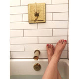 Claremont KB86520CQL Single-Handle 3-Hole Wall Mount Tub and Shower Faucet, Polished Brass