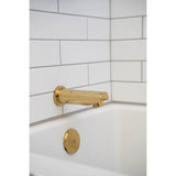 Claremont KB86520CQL Single-Handle 3-Hole Wall Mount Tub and Shower Faucet, Polished Brass