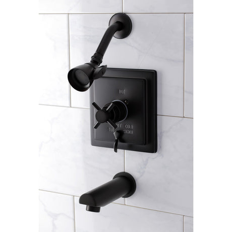 KB86550DX Single-Handle 3-Hole Wall Mount Tub and Shower Faucet, Oil Rubbed Bronze