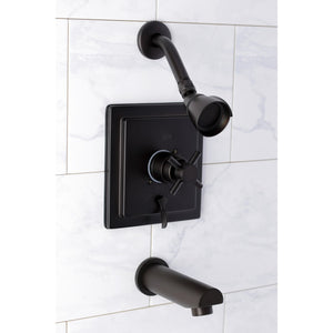 KB86550DX Single-Handle 3-Hole Wall Mount Tub and Shower Faucet, Oil Rubbed Bronze
