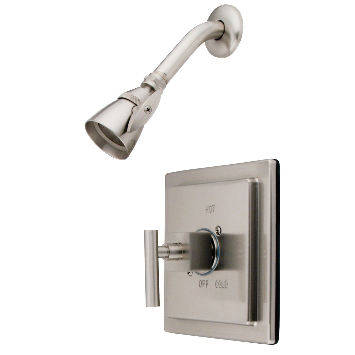 KB8658CQLSO Single-Handle 2-Hole Wall Mount Shower Faucet, Brushed Nickel