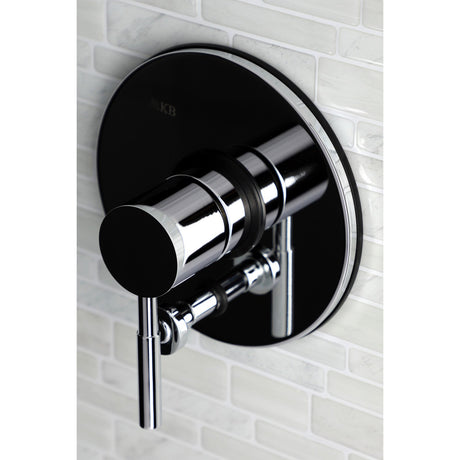 KB86910DLLST Single-Handle 1-Hole Wall Mount Tub and Shower Faucet Valve and Trim Only, Polished Chrome