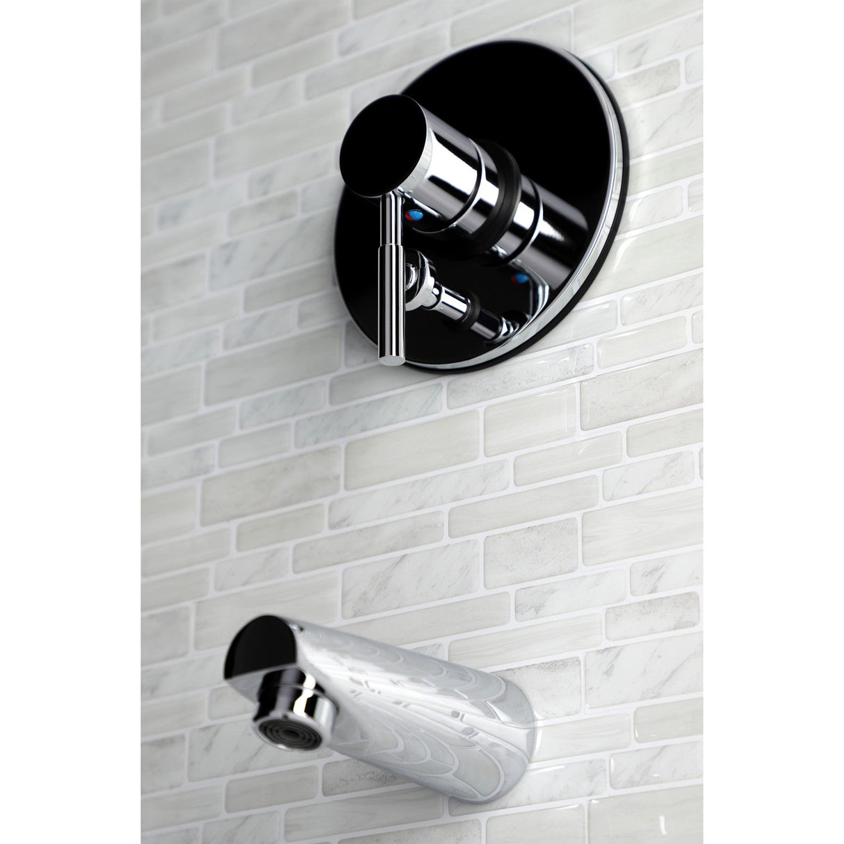 KB86910DLTO Single-Handle 2-Hole Wall Mount Tub and Shower Faucet Tub Only, Polished Chrome