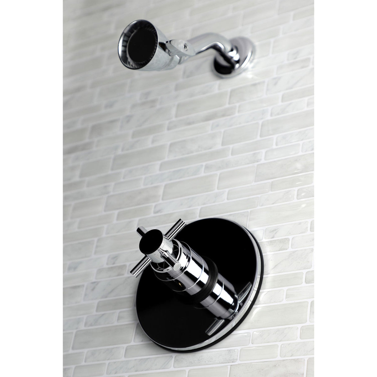KB8691DXSO Single-Handle 2-Hole Wall Mount Shower Faucet, Polished Chrome