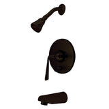 Silver Sage KB86950ZL Single-Handle 3-Hole Wall Mount Tub and Shower Faucet, Oil Rubbed Bronze