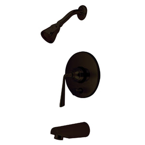 Silver Sage KB86950ZL Single-Handle 3-Hole Wall Mount Tub and Shower Faucet, Oil Rubbed Bronze