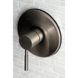 KB8698DLLST Single-Handle 1-Hole Wall Mount Tub and Shower Faucet Valve and Trim Only, Brushed Nickel